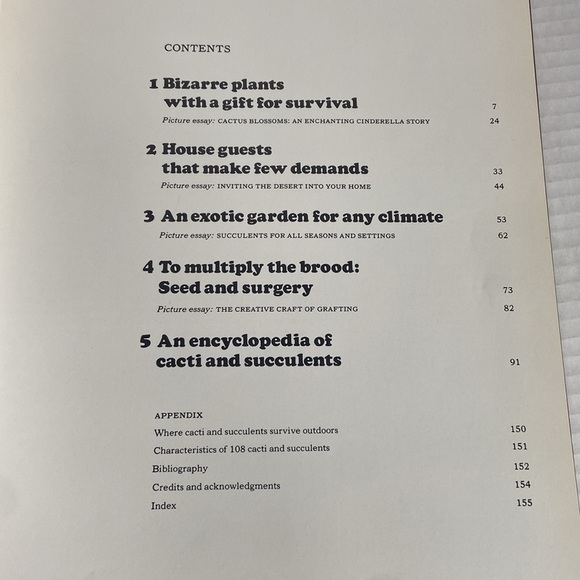The Time Life Encyclopedia of Gardening Cacti Succulents Temp & Characteristics - Picture 4 of 15